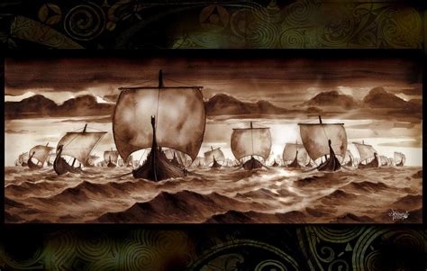 Viking Fleet by Loren86 on deviantART | Viking art, Vikings, Viking ship