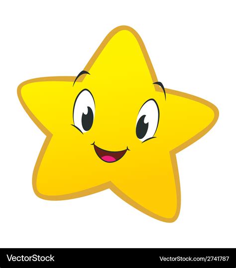 Cartoon little star Royalty Free Vector Image - VectorStock