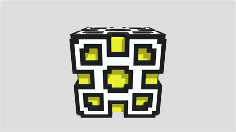 Geometry dash cube - Download Free 3D model by Zuzuga [23e3499] - Sketchfab