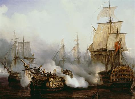 Battle Of Trafalgar by Louis Philippe Crepin | Arte de barcos, Historia ...