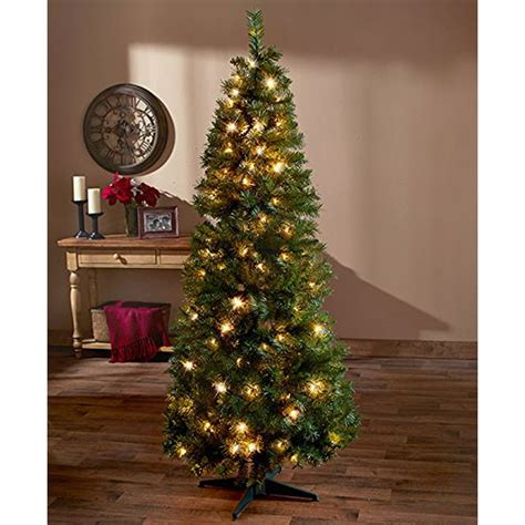 6-Ft. Pre-Lit Pop Up Christmas Tree (Clear Lights) - Walmart.com ...