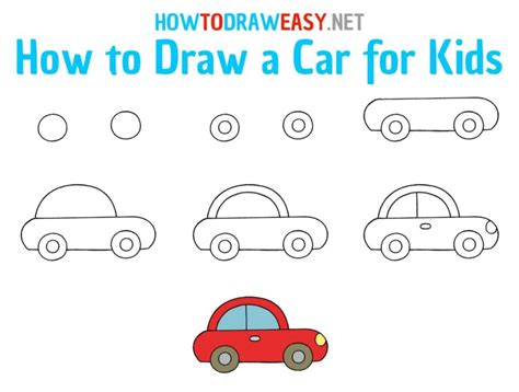 How to Draw a Car for Kids - How to Draw Easy