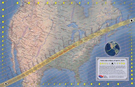 2024 Total Eclipse Map With Times - Opal Tracee