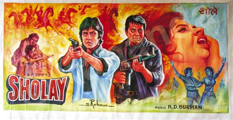 Sholay 1975 Poster | Mr. & Mrs. 55 – Classic Bollywood Revisited!