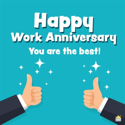 45 Happy Work Anniversary Wishes | Love Working With You!