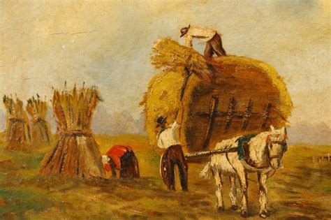 Wheat Harvest Painting at PaintingValley.com | Explore collection of ...