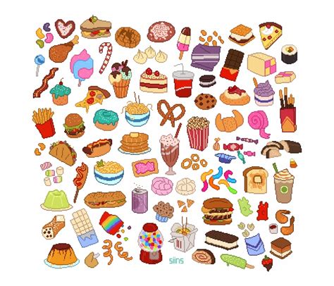 Clipart Food Collection Transparent Cute Food Clipart - Clip Art Library