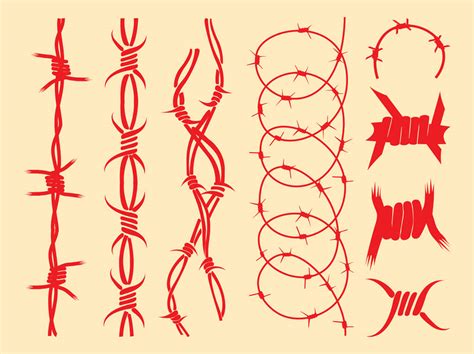 Barbed Wire Designs Vector Art & Graphics | freevector.com