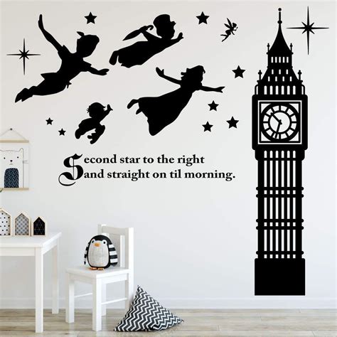 Peter Pan Clock Tower Silhouette