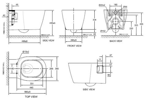 American Standard Concept Nuovo CL31057 Wall Hung Toilet Bundle