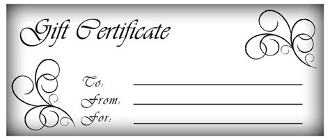 Make Gift Certificates with Printable Homemade Gift Certificates and Ideas