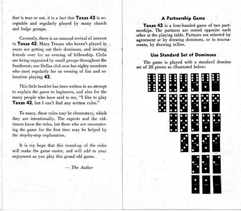 Printable Dominoes Rules