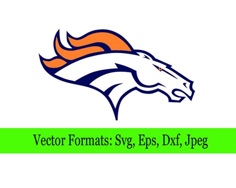 Denver Broncos SVG File – Vector Design in, Svg, Eps, Dxf, and Jpeg ...