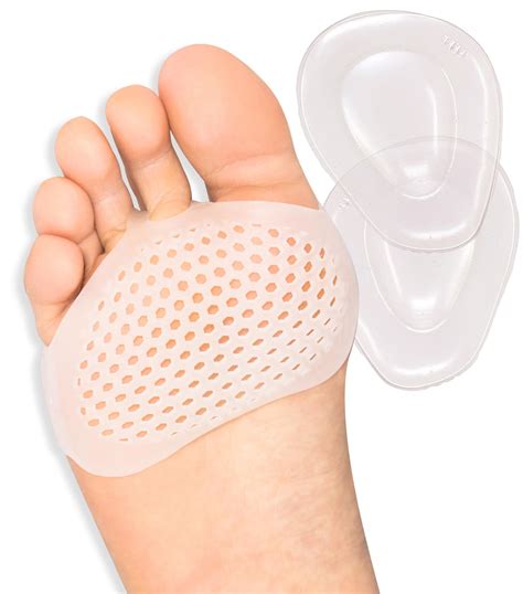 Metatarsal Pads Ball of Foot Cushions - Soft Gel Ball of Foot Pad ...