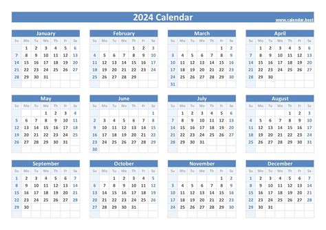 Calendar 2024 Printable Hd Pdf - Merle Stevana