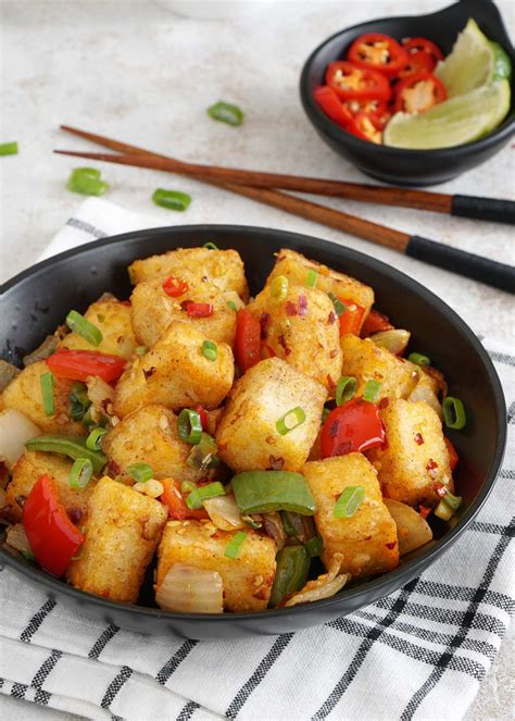 Salt and Pepper Tofu | Khinskitchen Crispy Salt & Chilli Tofu Recipe