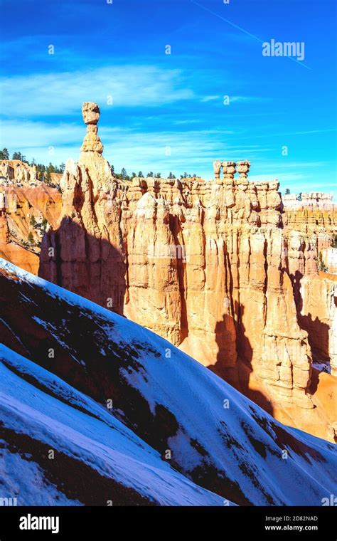 Thor's Hammer in Winter, Utah-USA Stock Photo - Alamy