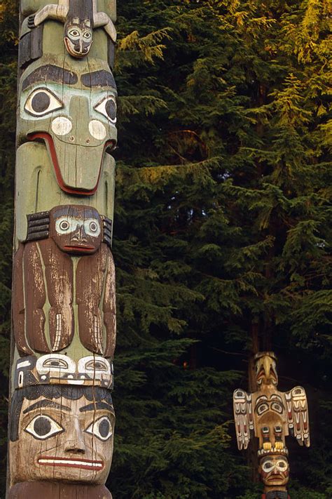 Totem Poles Totem Bight Sp Ketchikan Photograph by Nicholas Fucci ...