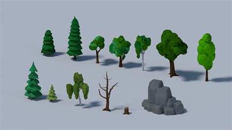 Free 3D Low-poly Trees - TurboSquid 1431822