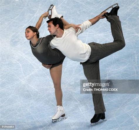 Canada's Jessica Dube and Bryce Davison compete during the pairs free ...