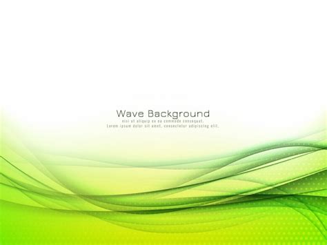 Free Vector | Abstract green wave background