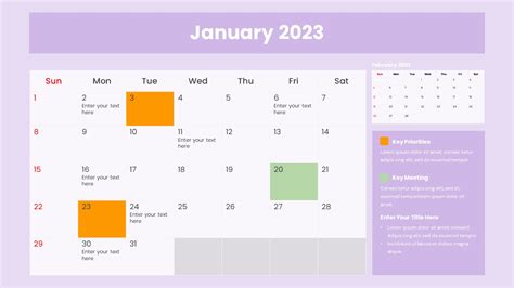 2023 PowerPoint Calendar Template