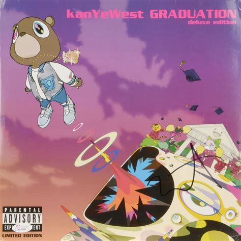 Lot Detail - Kanye West Rare Signed "Graduation" Album Cover (JSA)