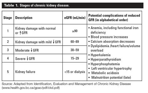 Overview of Chronic Kidney Disease Stages