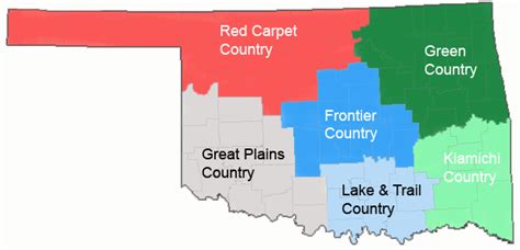 Map of Oklahoma (Map Regions) : Worldofmaps.net - online Maps and ...