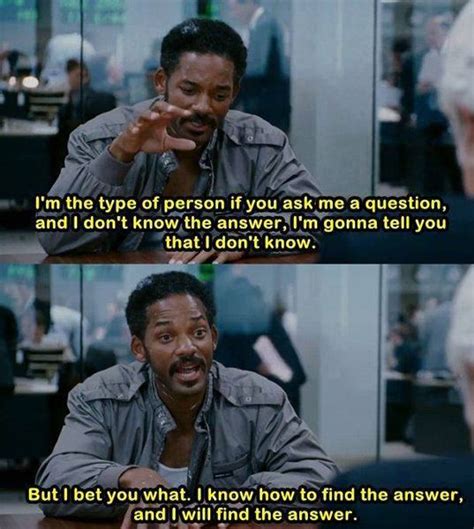 The Pursuit of Happyness Will Smith Job Interview Quote | The pursuit ...