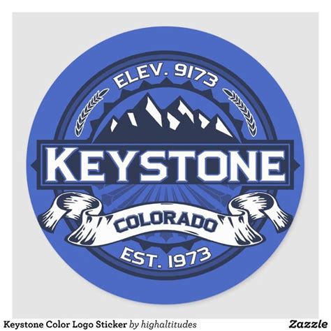 Keystone Color Logo Sticker | Zazzle | Logo sticker, Coloring stickers ...