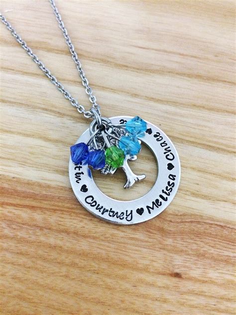 Grandma Jewelry Gifts for Grandma Family Tree Necklace - Etsy