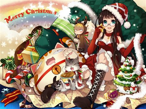 Anime Girls Christmas Wallpapers - Wallpaper Cave