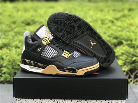 Shop Air Jordan 4 Retro Wings - Black/White-Gold Online