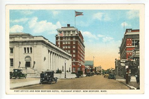 MA - New Bedford. Post Office & New Bedford Hotel, Pleasant Street ...