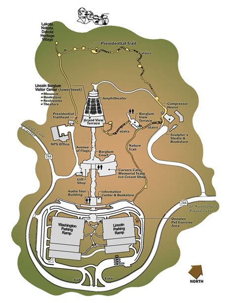 This is a map of Mount Rushmore State Park. As you can see, it is ...