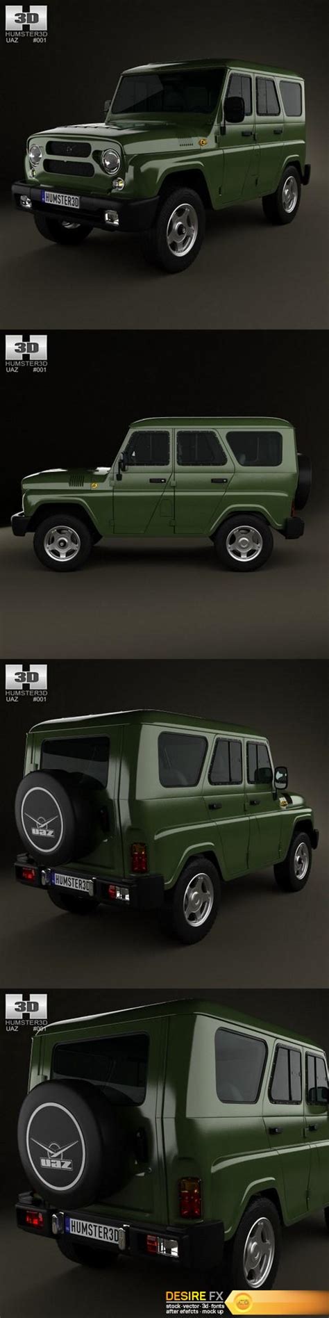 Desire FX 3d models | UAZ Hunter 2012 3D Model