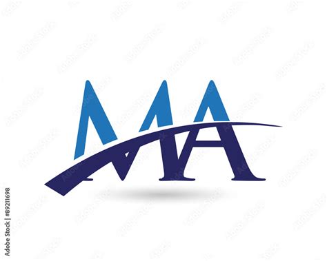 MA Logo Letter Swoosh Stock Vector | Adobe Stock