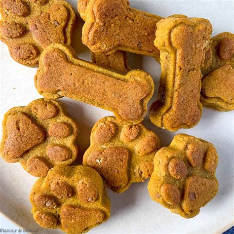 Pumpkin Peanut Butter Dog Treats (Gluten-Free) - Flavour and Savour