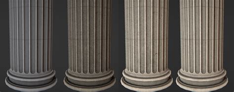 Workflow: Creating "Doric Column/Pillar" Game Asset with Maya LT/Maya ...