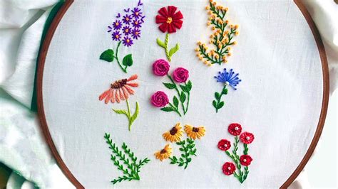 Simple Embroidery Flowers | Best Flower Site