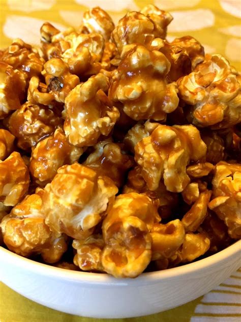 caramel popcorn recipe without corn syrup no bake