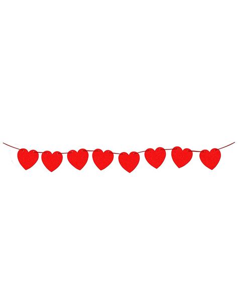 Red Heart Valentines Day Decorative Banner – Costume Zoo