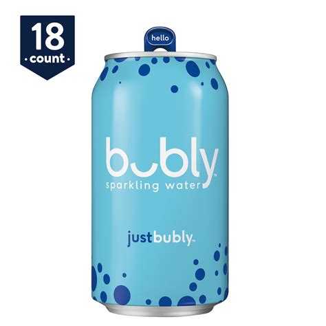 bubly Sparkling Water, just bubly, 12 oz Cans, 18 Count - Walmart.com