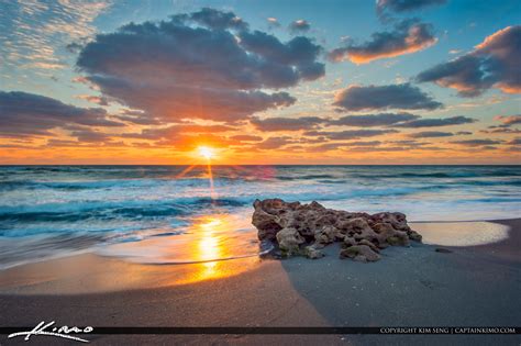 Amazing Sunrise Florida Beach Landscape | HDR Photography by Captain Kimo