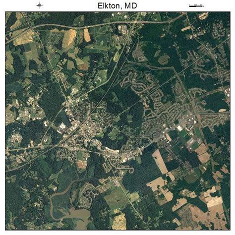 Aerial Photography Map of Elkton, MD Maryland