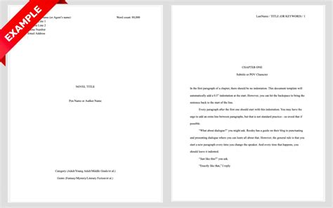 How to Format a Book Manuscript (Inc. Template) | Manuscript format ...