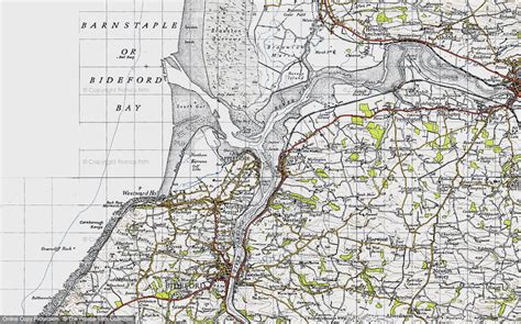 Historic Ordnance Survey Map of Appledore, 1946