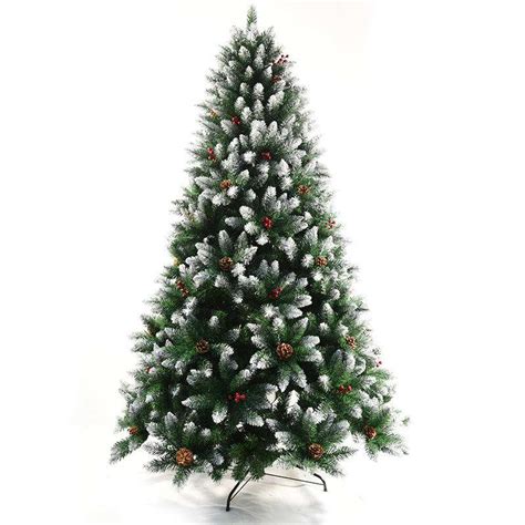 Artificial 7' White PVC Pointy Christmas Tree- Christmasever