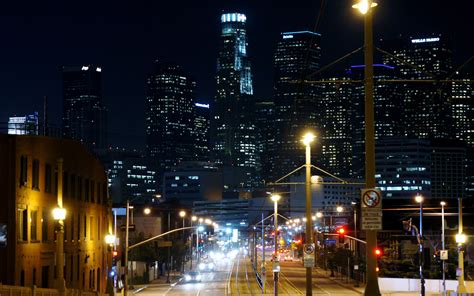 Los Angeles Skyline Wallpaper - WallpaperSafari